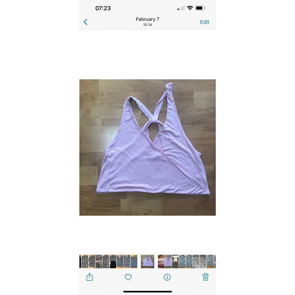 INTIMATELY Free People pink lounge crop tank XS